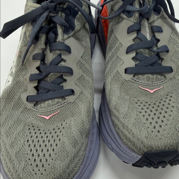 Hoka Gray and Orange Challenger ATR 7 Athletic Shoes 7.5 - Picture 8 of 12